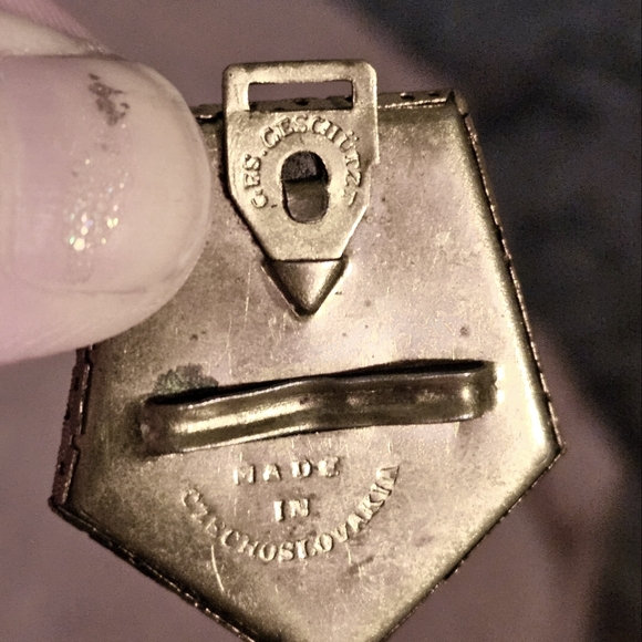 Antique Czech Belt Buckle - Picture 4 of 4